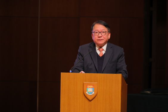 政務司司長陳國基先生致辭。
